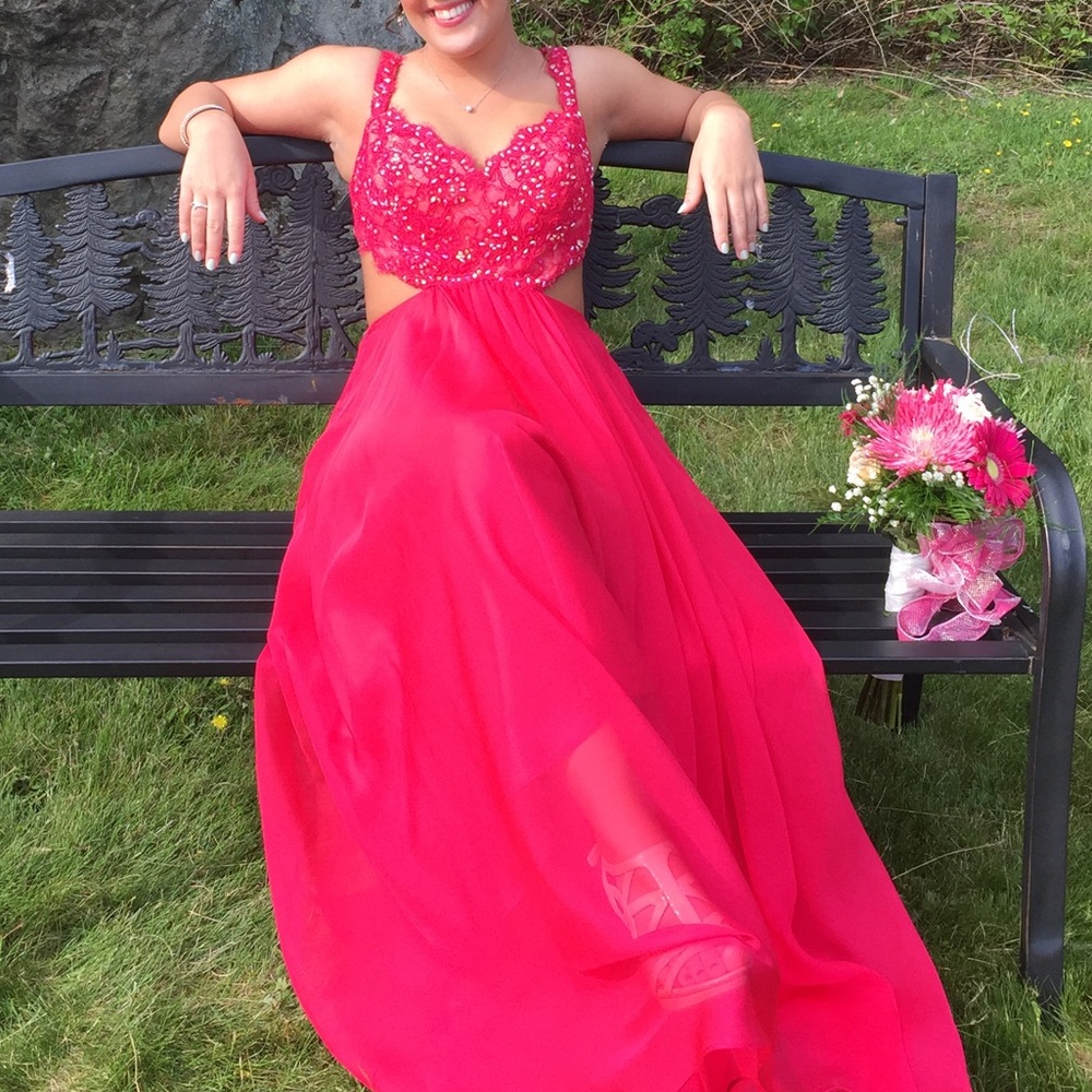 Cut Out Prom Dress
